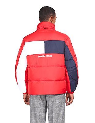 Red tommy discount hilfiger puffer jacket