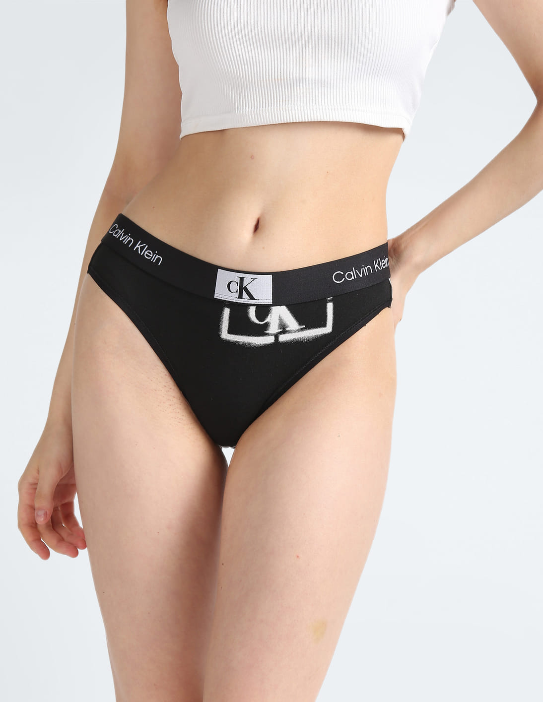 Buy Calvin Klein Underwear Recycled Cotton Solid Bikini Panties