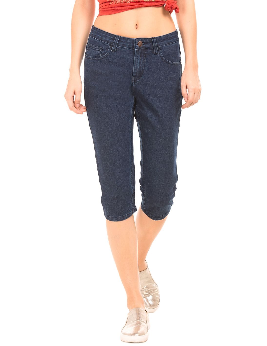 Buy Newport Women Slim Fit Capri Jeans