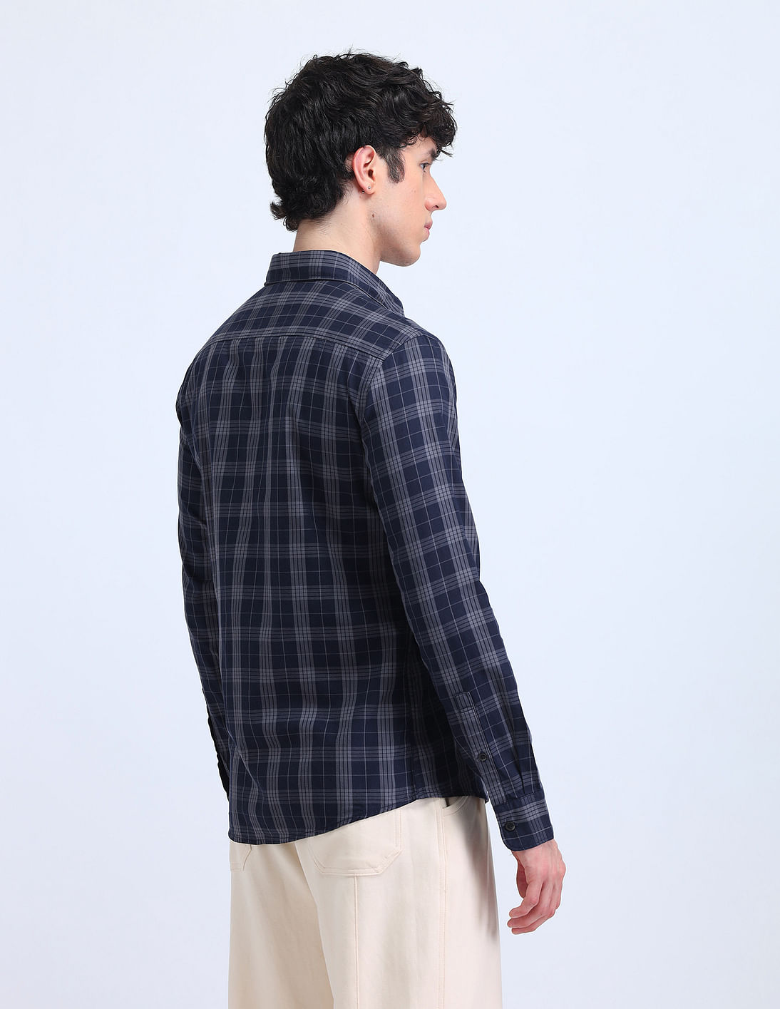 Buy Flying Machine Plaid Checked Slim Fit Shirt - NNNOW.com