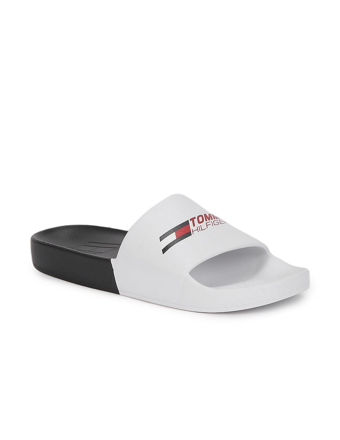Tommy Hilfiger White Men\'s Slides Tommy Hilfiger Rubber Th Flag Pool Slide Fm0fm04236 Men main image 4