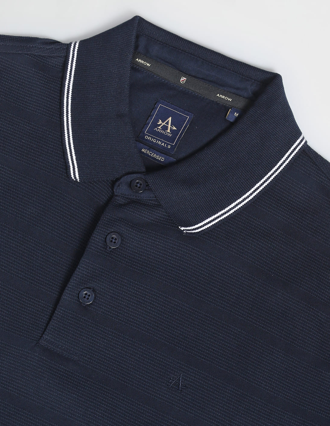 Buy Arrow Long Sleeve Patterned Knit Polo Shirt - NNNOW.com