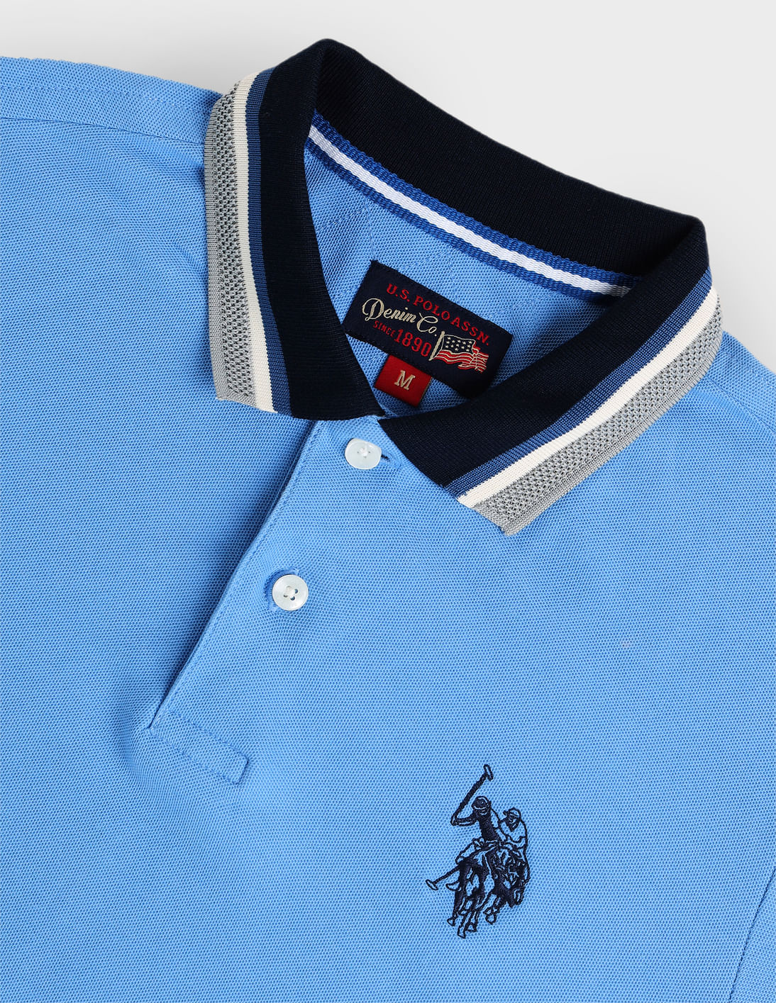 Buy U.S. Polo Assn. Denim Co. Muscle Fit Solid Polo Shirt - NNNOW.com