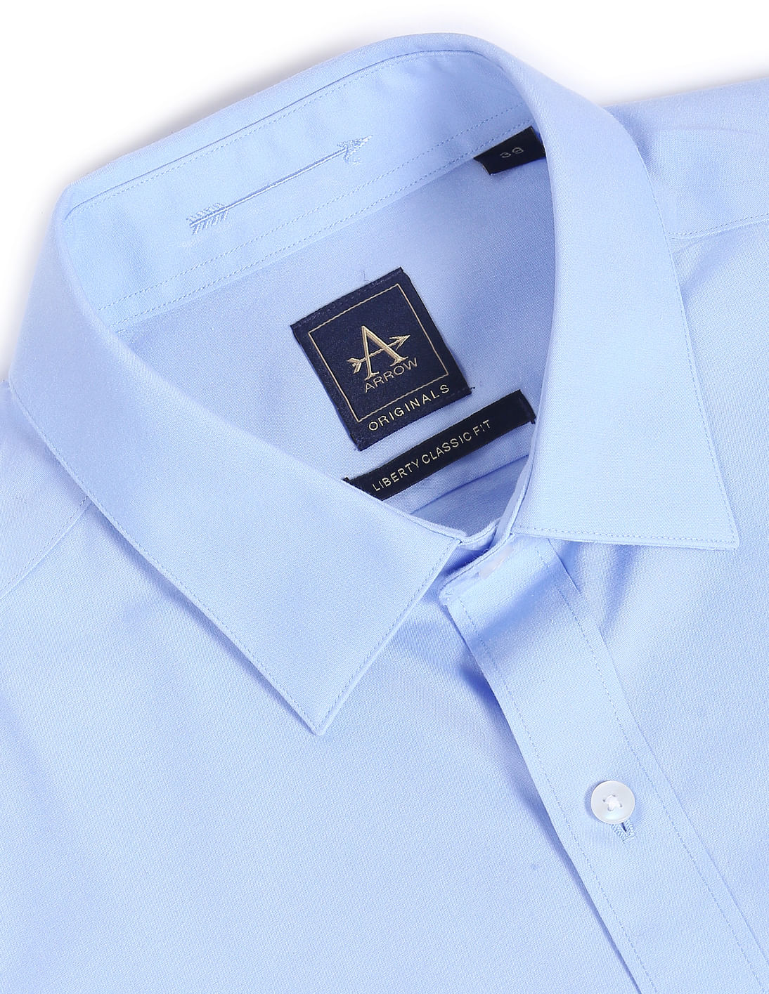②70s USA Arrow open collar shirt check M Arrow Button Down Shirt, Mens Vintage Long Sleeve Dark Blue
