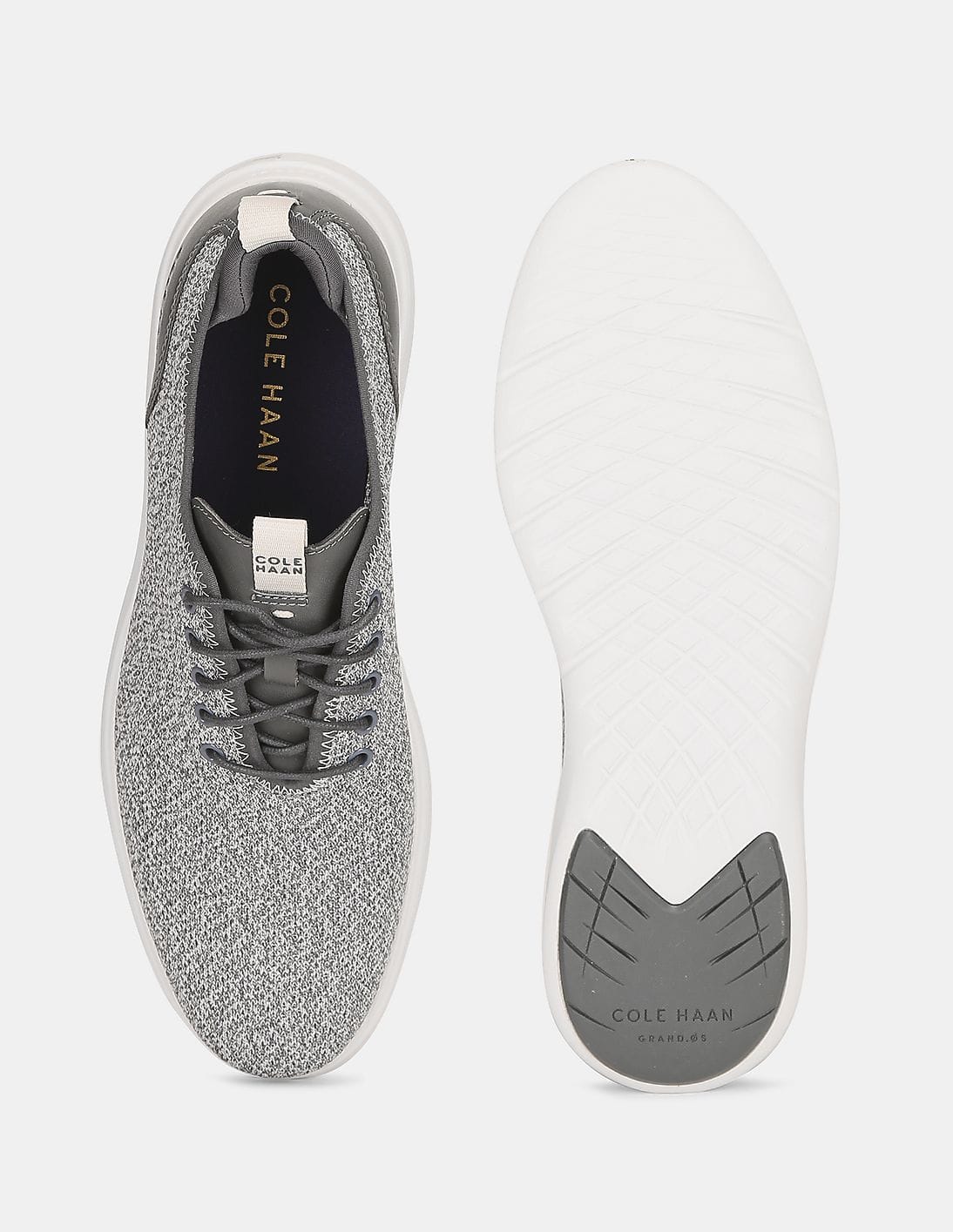 Cole Haan Grand plus Essex Distance Knit Oxford Sneaker Mens 9.5 Gray Nimbus Sale Men Cole Haan GrandPlus Essex Distance Knit Oxford  main image 4