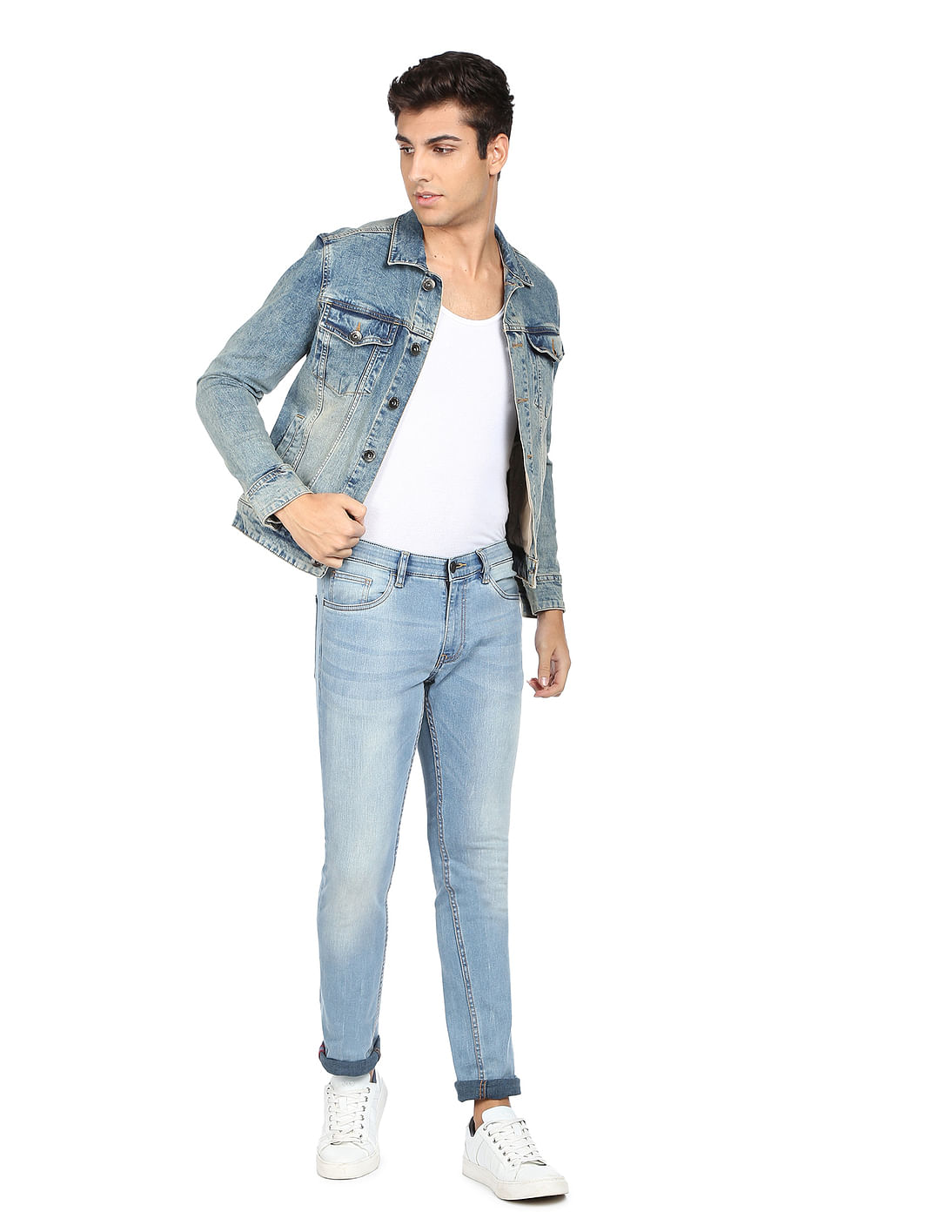 Buy Flying Machine Washed Denim Jacket - NNNOW.com