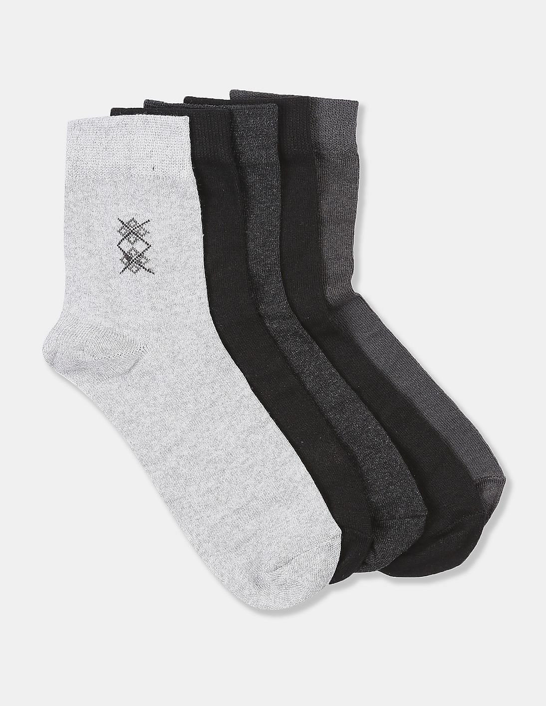 Unlimited Assorted Half Crew Socks – Pack Of 5