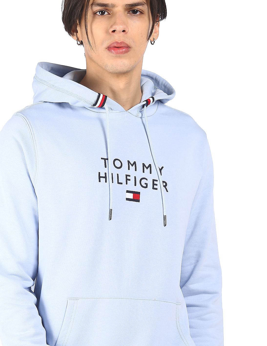 Light blue tommy hilfiger sweater best sale