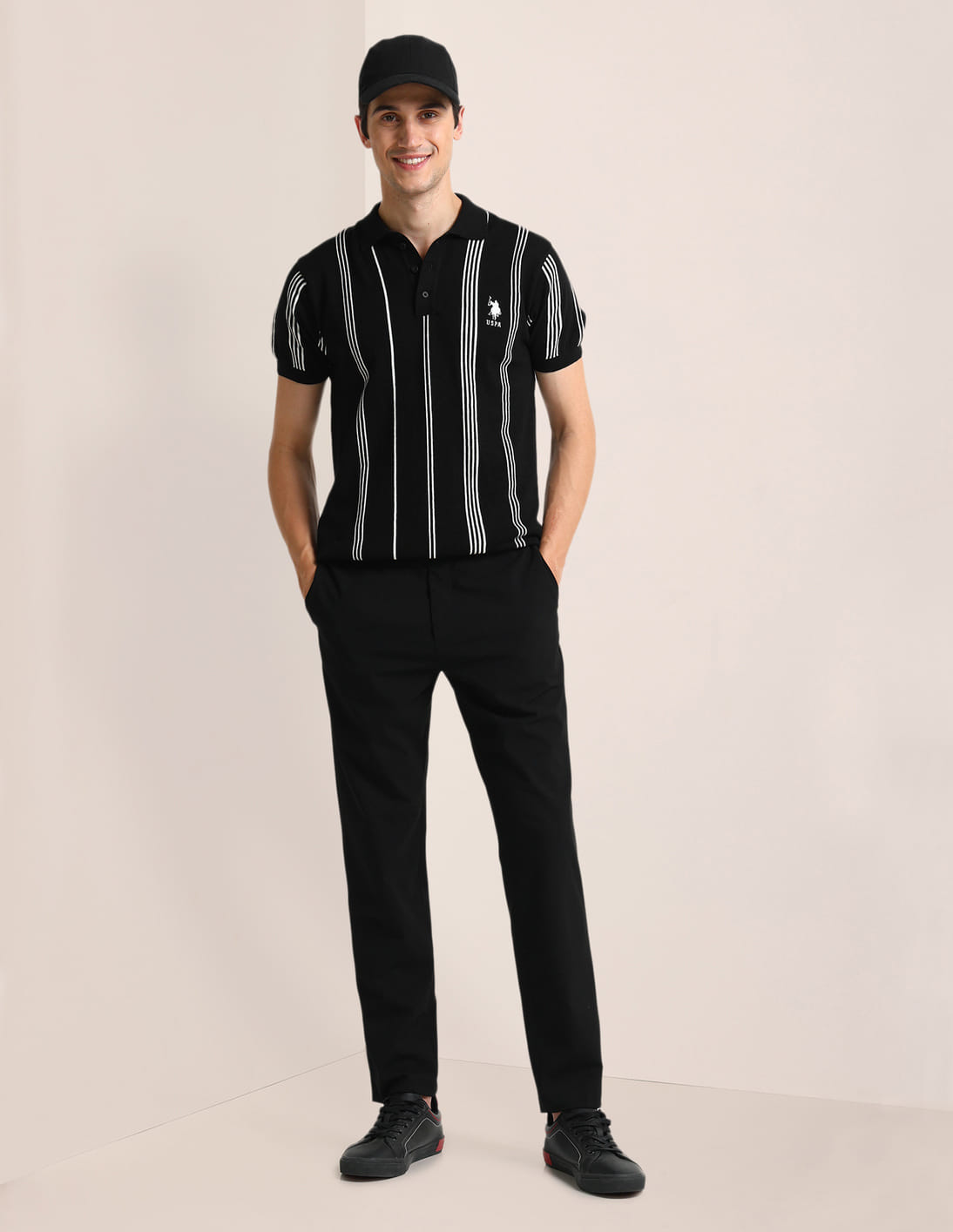 Buy U.S. Polo Assn. Slim Fit Vertical Stripe Polo Shirt - NNNOW.com