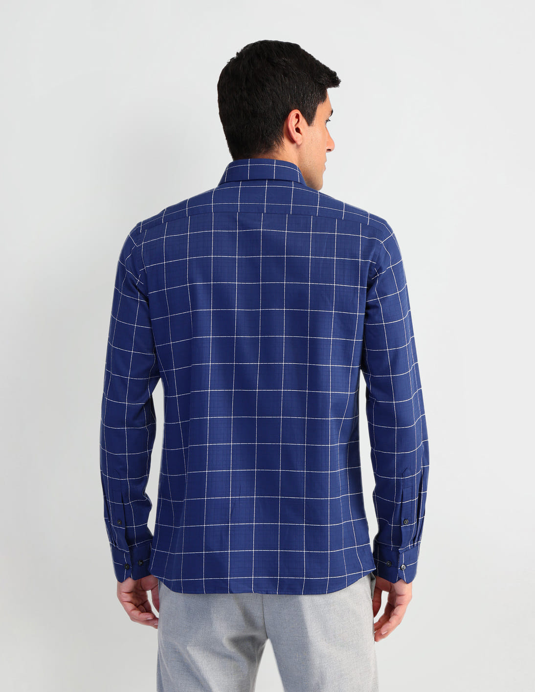 Buy Arrow Manhattan Slim Fit Windowpane Check Shirt - NNNOW.com