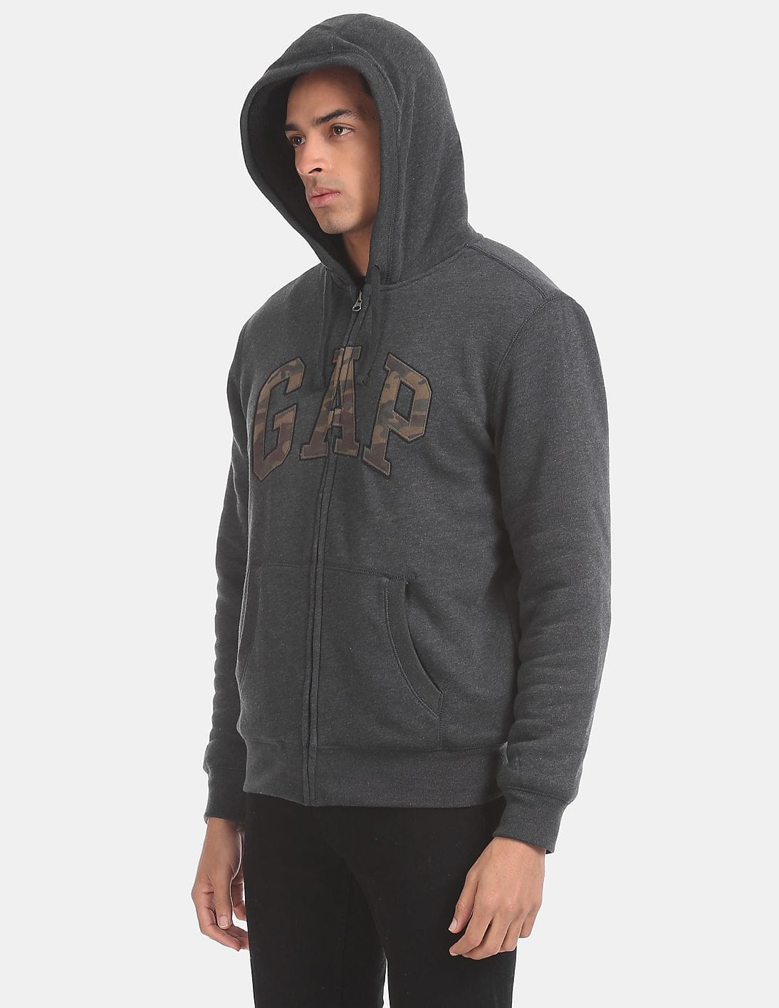 Buy GAP Grey Sherpa Lined Full Zip Hoodie - NNNOW.com