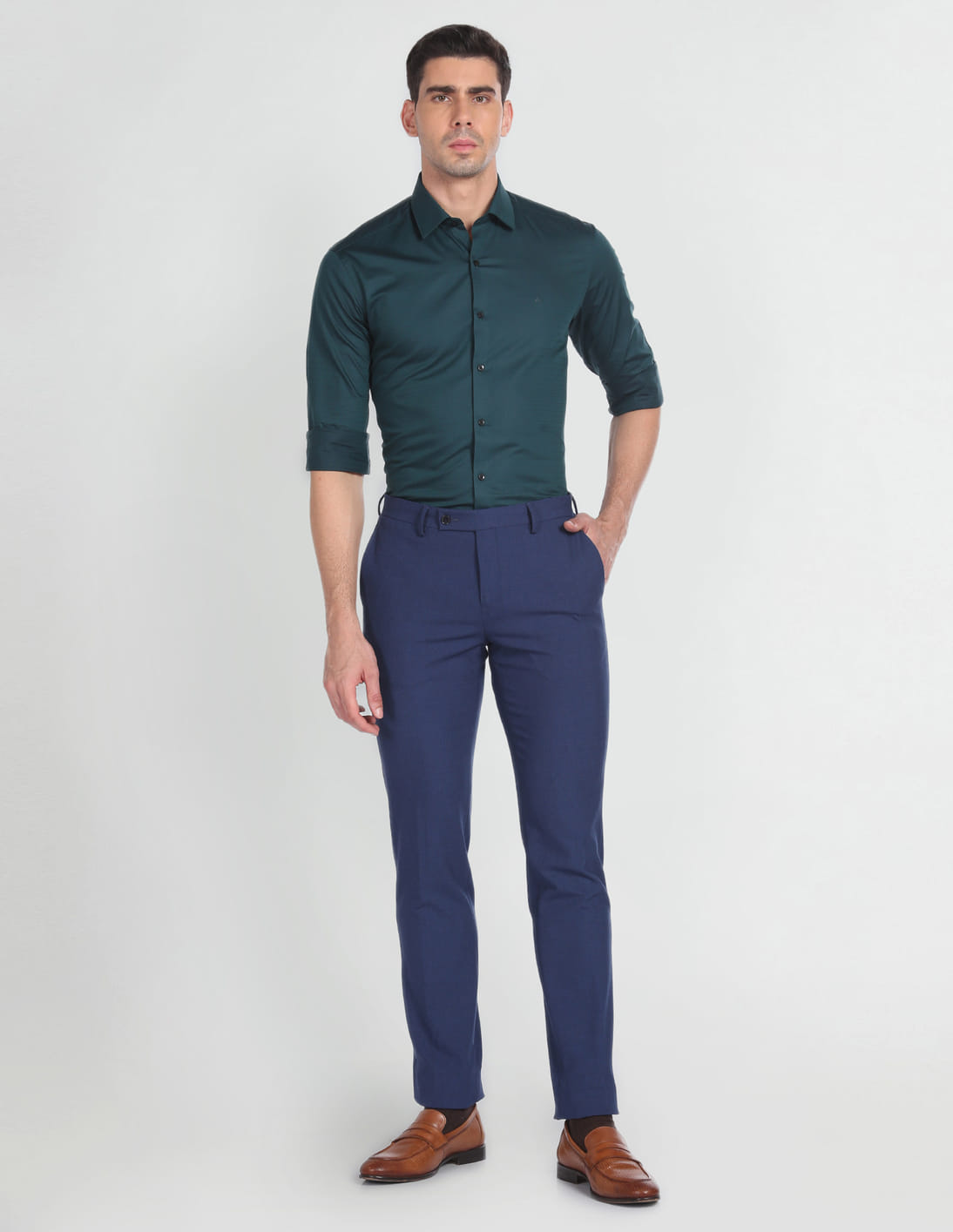 Buy Arrow Horizontal Stripe Slim Fit Shirt - NNNOW.com
