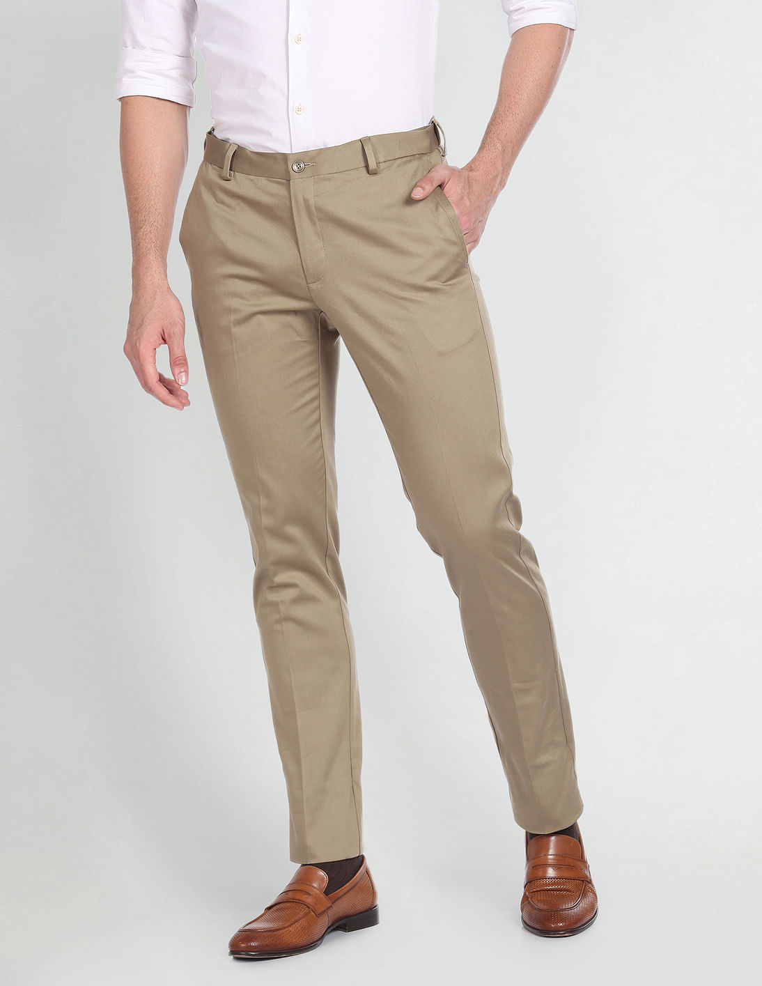 Buy Arrow Autoflex Hudson Slim Trousers - NNNOW.com