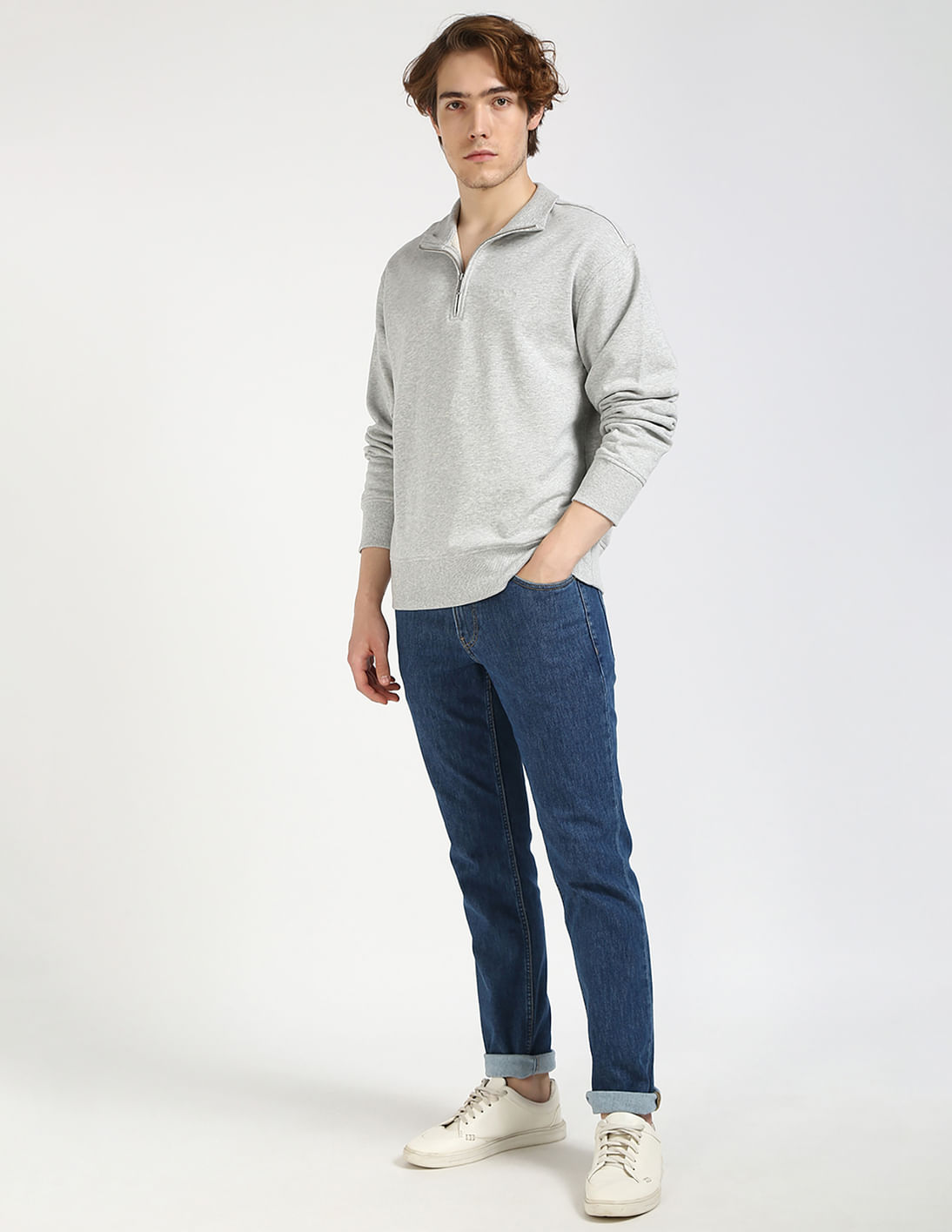 【  JEANS】CHENILLE MONOLOGO BRUSHED SWEATSHIRT Buy Calvin Klein Jeans Chenille Monologo Zip Through