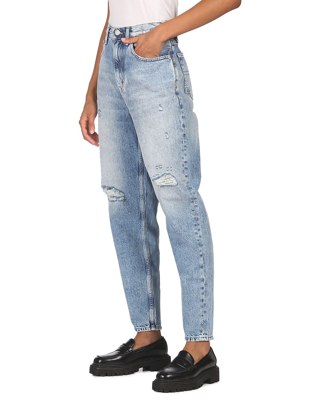 tommy hilfiger turquoise jeans