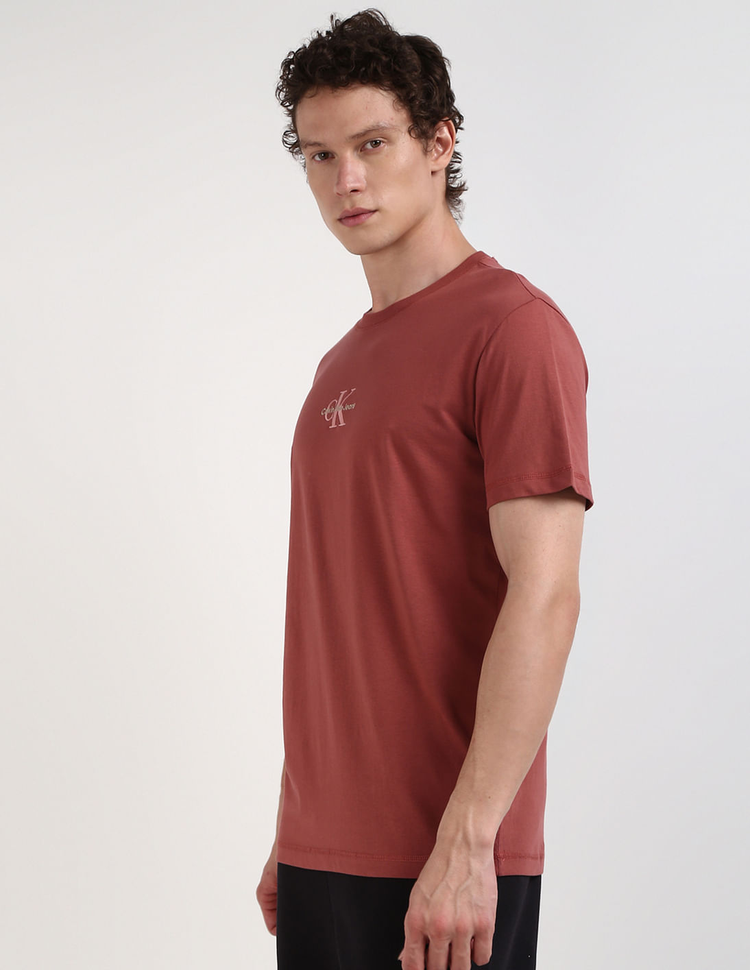 Buy Calvin Klein Short Sleeve Monogram T-Shirt - NNNOW.com