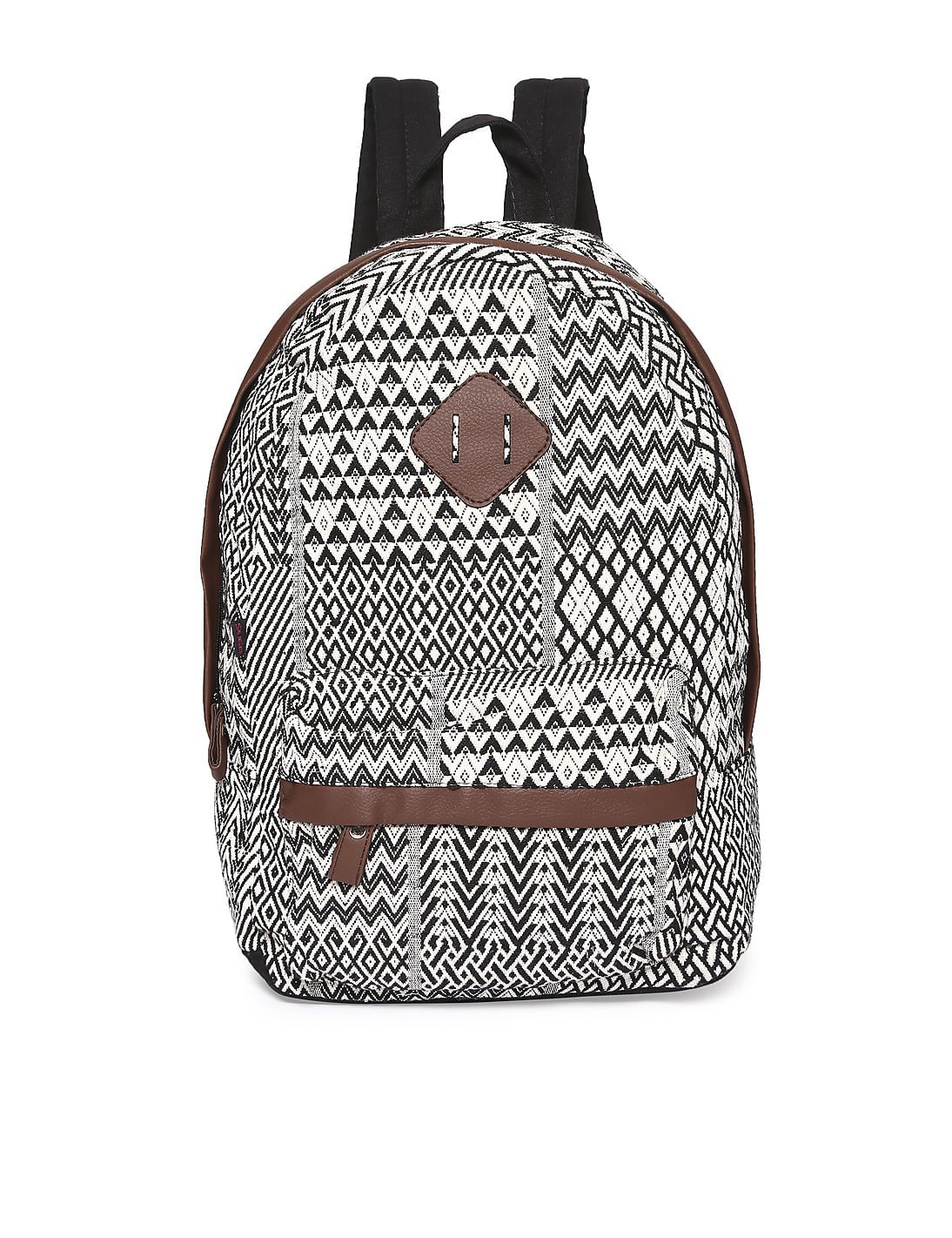 Buy SUGR Patterned Weave Cotton Backpack