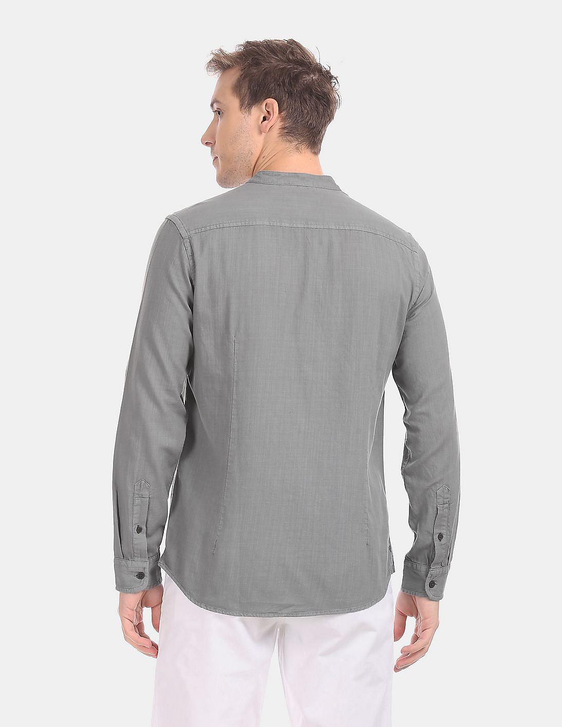 Buy U.S. Polo Assn. Denim Co. Mandarin Collar Long Sleeve