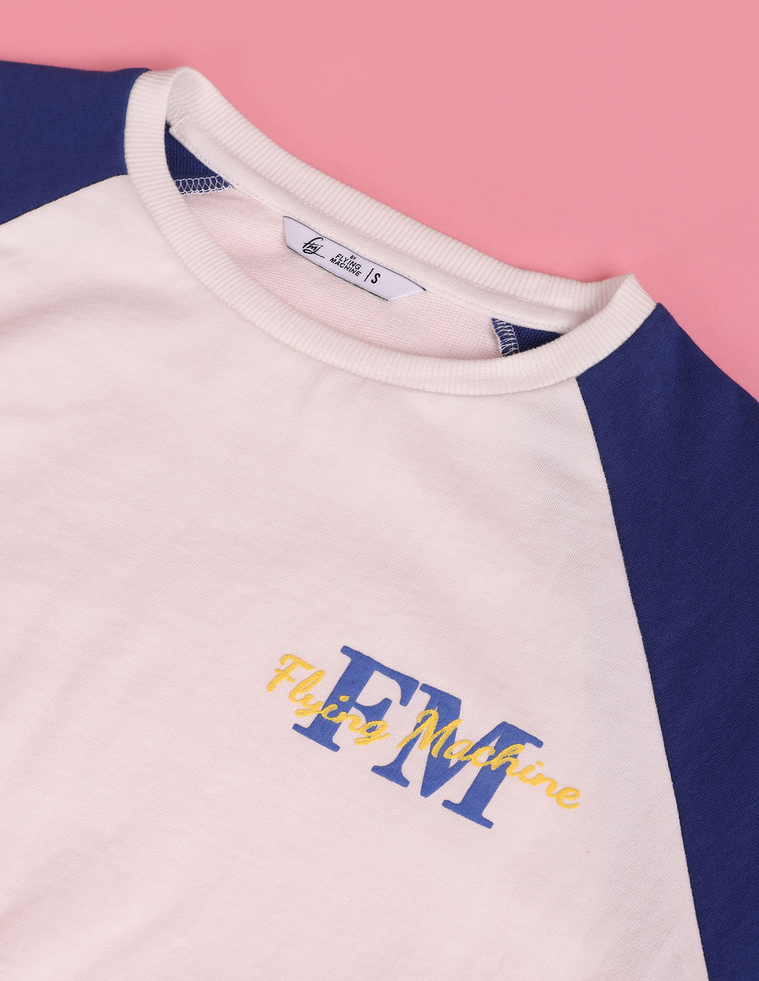 Buy Flying Machine Women Raglan Sleeve Colour Block
