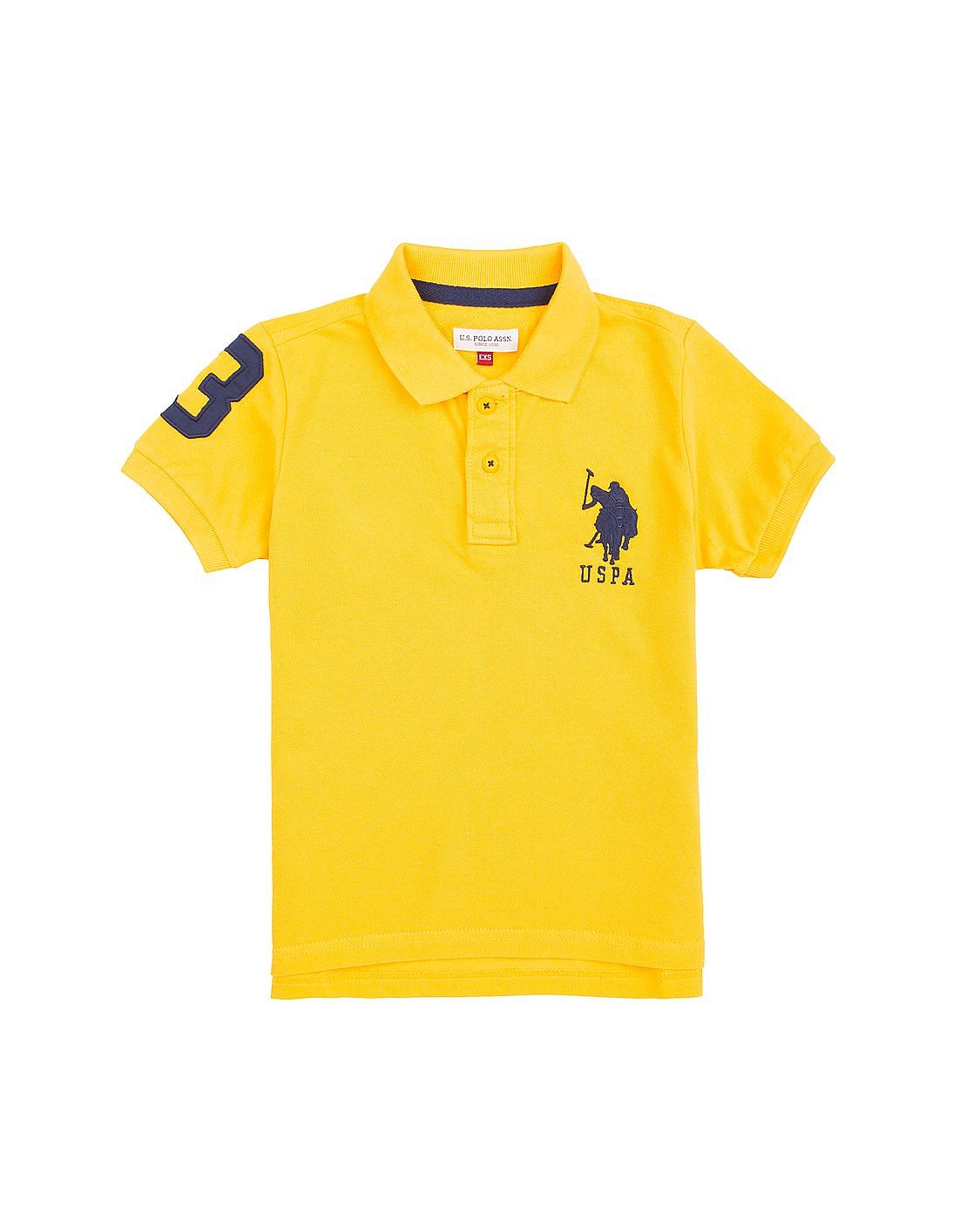 Buy U.S. Polo Assn. Kids Solid Pique Cotton Polo Shirt - NNNOW.com