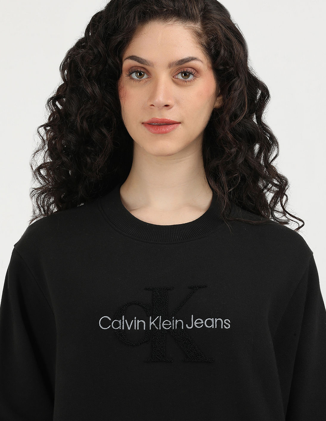 Buy Calvin Klein Jeans Chenille Monologo Crewneck Sweatshirt
