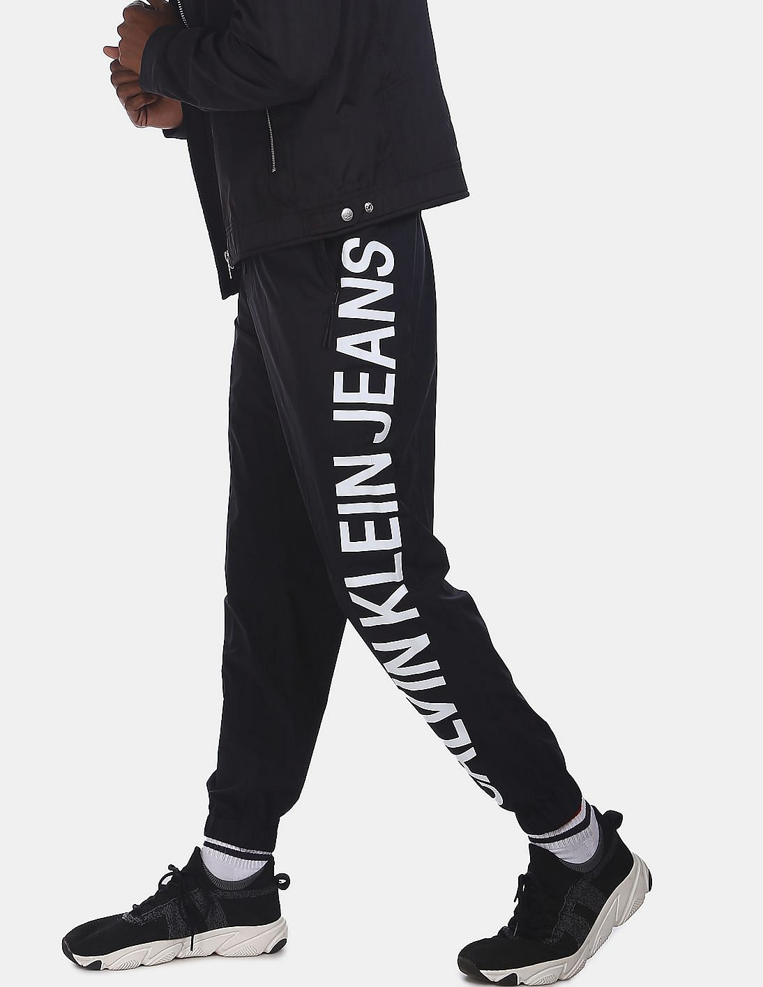 mens black calvin klein joggers