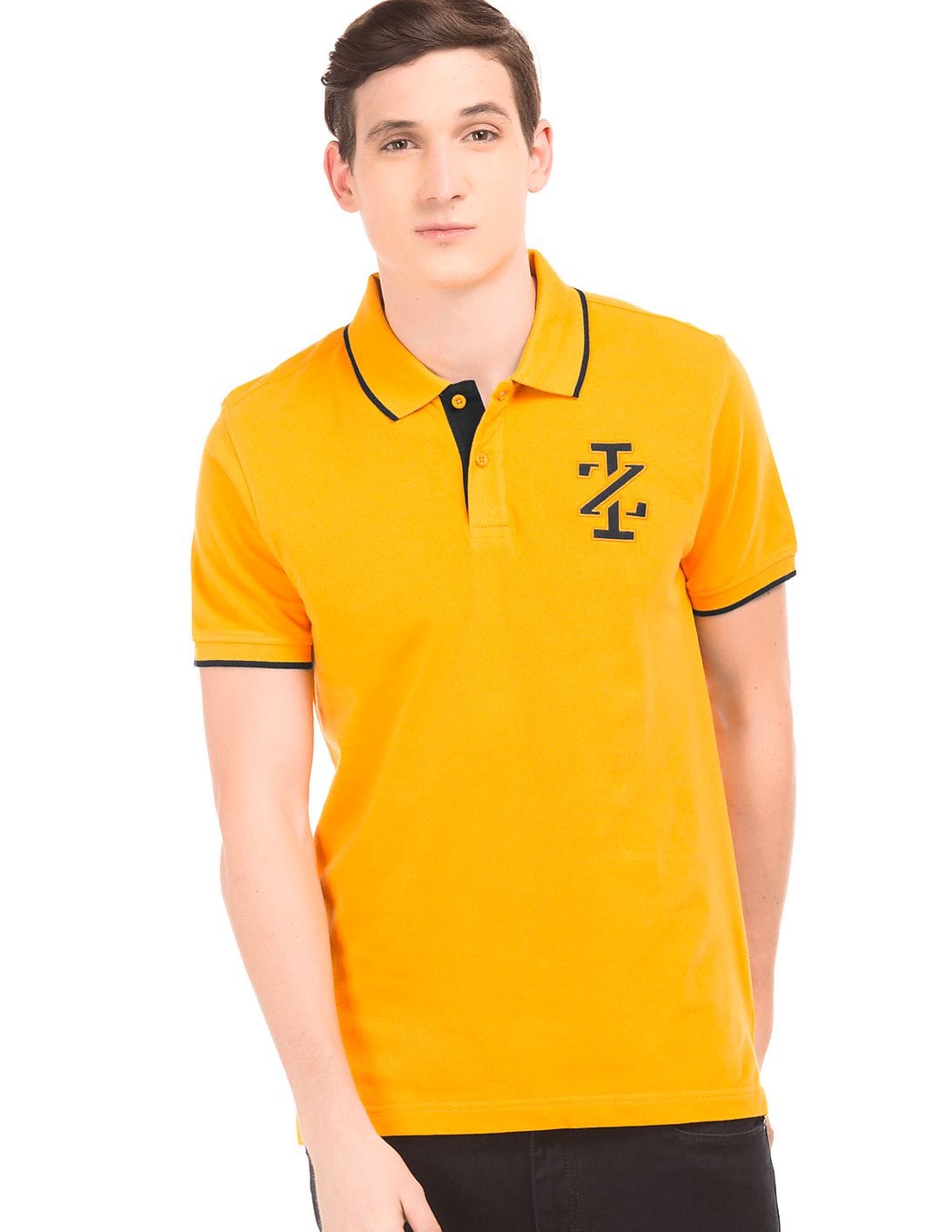 Buy Izod Men Solid Cotton Polo Shirt