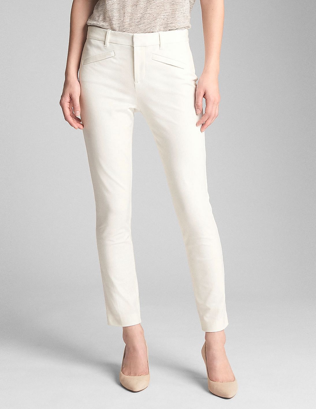 gap white pants