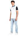 AD by Arvind Cotton Colour Block Polo Shirt