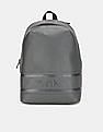 Calvin Klein Men Grey Panelled Brand Logo Textured Backpack