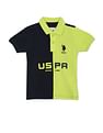 U.S. Polo Assn. Kids Boys Colour Block Cotton Coordinate Polo Shirt