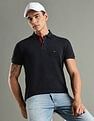 Tommy Hilfiger Solid Regular Fit Cotton Polo T-Shirt