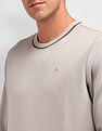 Arrow Textured Regular Fit Sweatshirt