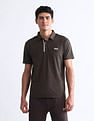 USPA Active Solid Slim Fit Polo Shirt