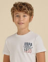 U.S. Polo Assn. Kids Boys Brand Printed Regular Fit T-Shirt