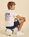 U.S. Polo Assn. Kids Boys Brand Printed Regular Fit T-Shirt