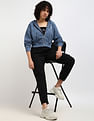 Calvin Klein Jeans Cropped Zip Through Sweatshirt