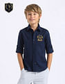 U.S. Polo Assn. Kids Boys Solid Regular Fit Shirt