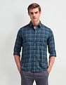 Arrow Sport Plaid Checked Manhattan Slim Fit Shirt