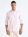 Flying Machine Vertical Stripe Oxford Shirt