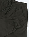 Flying Machine Drawstring Waist Solid Joggers