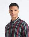 Flying Machine Vertical Stripe Slim Shirt