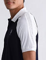 USPA Active Colourblocked Slim Fit Polo Shirt