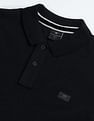 Flying Machine Solid Cotton Polo Shirt