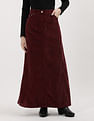 Tommy Hilfiger Slim Fit Corduroy Maxi Skirt