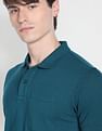 Flying Machine Patch Pocket Pique Polo Shirt