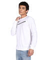 Flying Machine Ribbed Neck Brand Print Sweatshirt