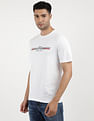Tommy Hilfiger Brand Print Cotton T-Shirt