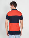 Flying Machine Colour Block Pique Polo Shirt