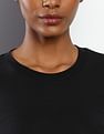 Calvin Klein Elasticised Branded Waist Cropped T-Shirt